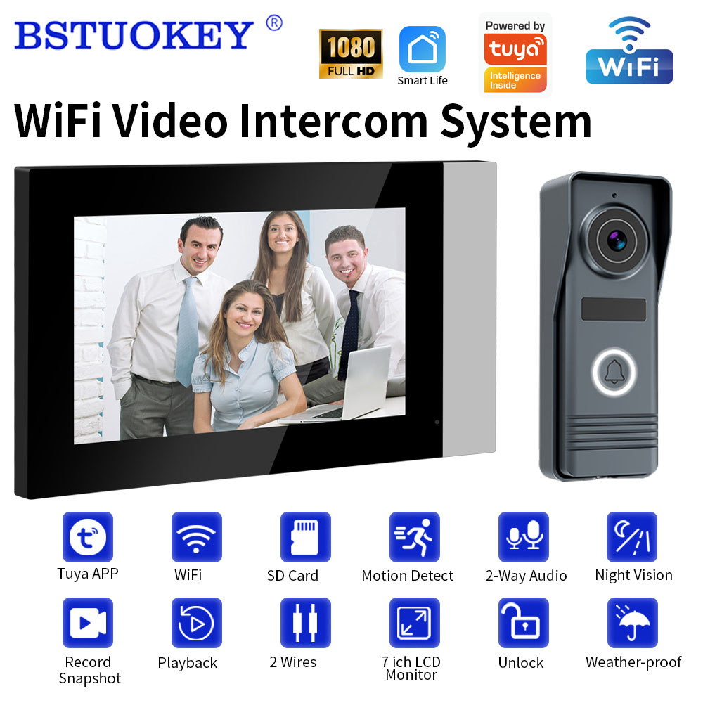 Smart Doorbell Wired - 2선식 스마트 홈 와이파이 1080P 비디오