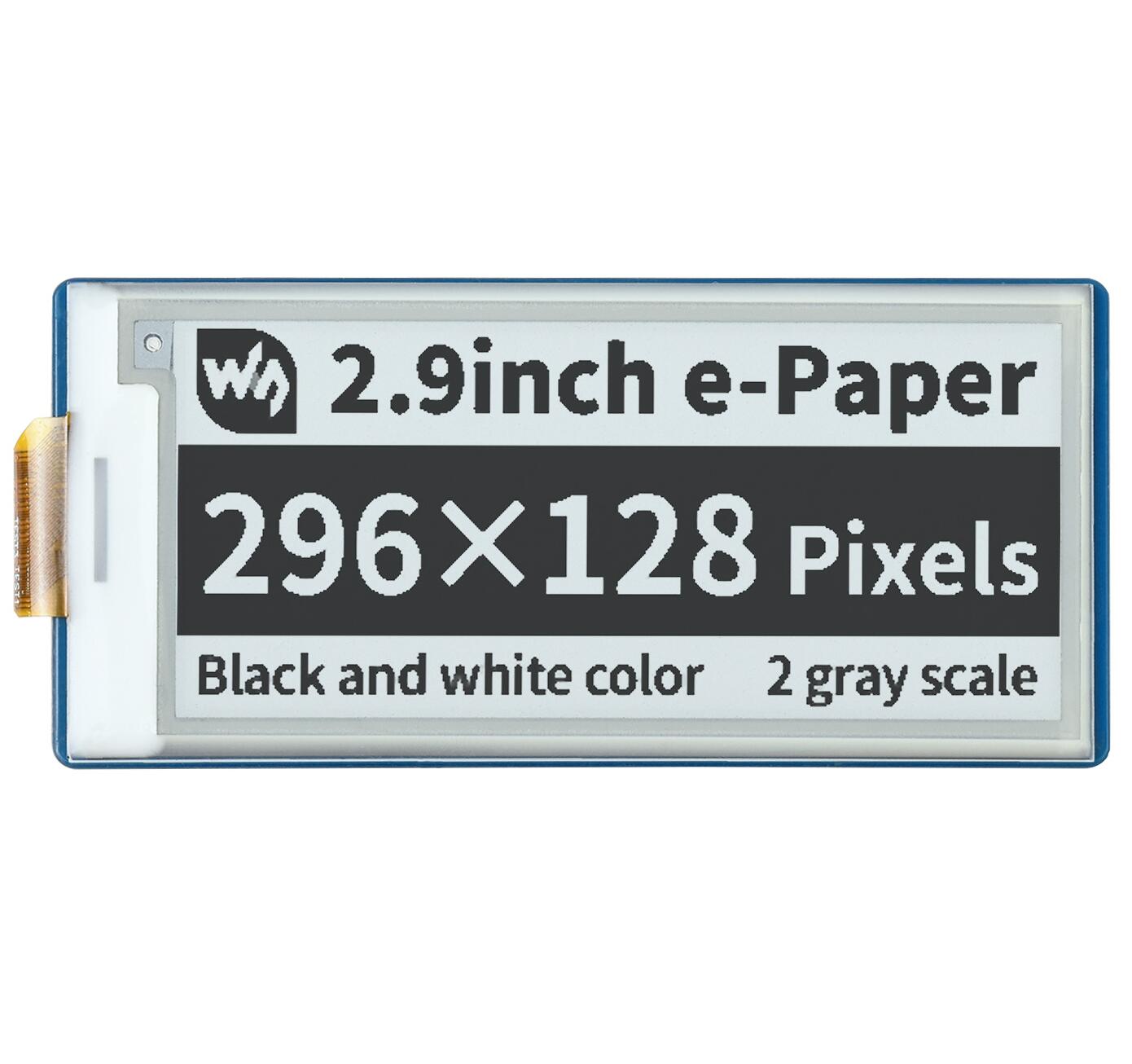Display Epaper 2.9 - Waveshare Pico-ePaper-2.9, 라즈베리 파이 피코용 2.9인치