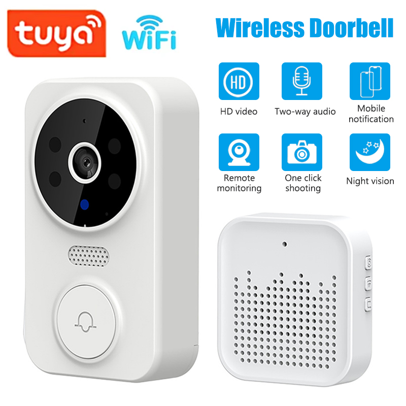 Smart Doorbell Wired - WiFi 스마트 비디오 초인종 카메라 야간