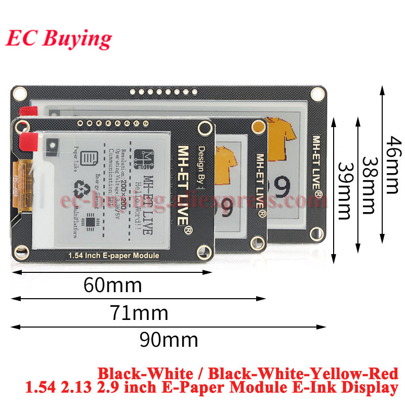 Display Epaper 2.9 - 1.54인치 2.9인치 2.13인치 2.9 2.13 1.54인치