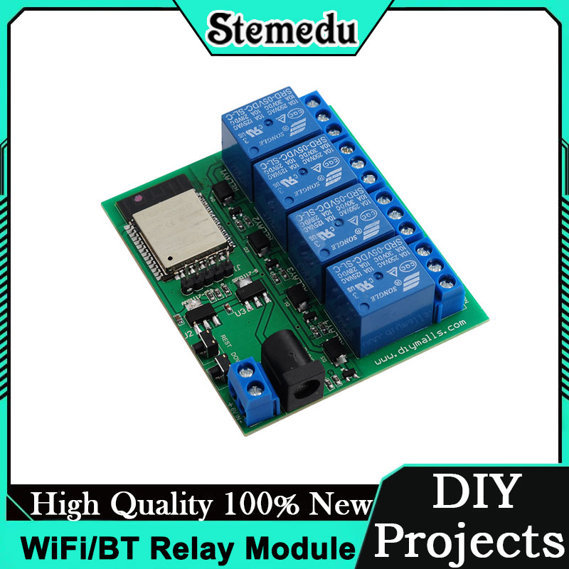 Iot Diy Home Automation - ESP32S 4채널 WiFi/블루투스 릴레이 모듈 (스마트