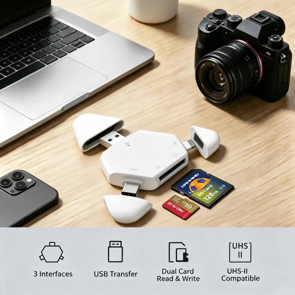 Home Assistant Sd - 3 in 1 메모리 카드 리더기