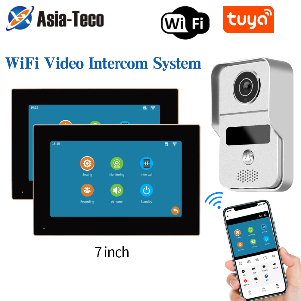Smart Doorbell Wired - 1080P 7 인치 WiFi 비디오 인터콤