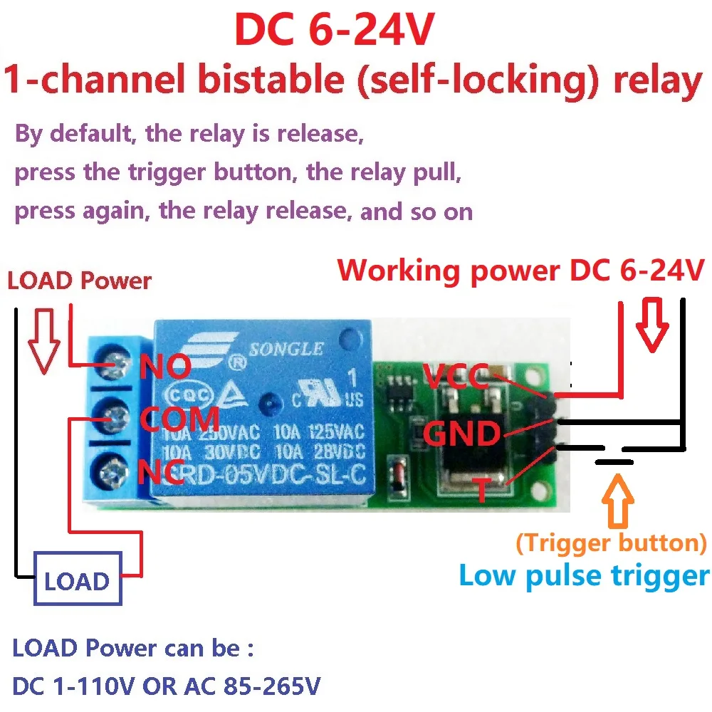 Home Automation With Arduino - DC 6V 9V 12V 24V 플립플롭