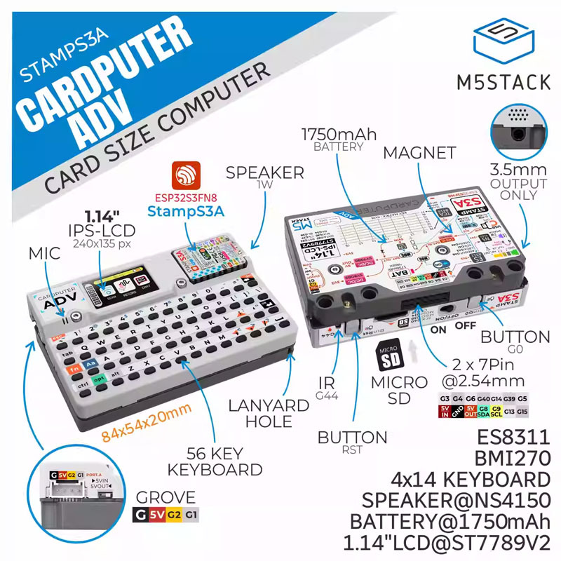 Iot Diy Home Automation - M5Stack Cardputer Adv 프로그래밍 가능한 카드