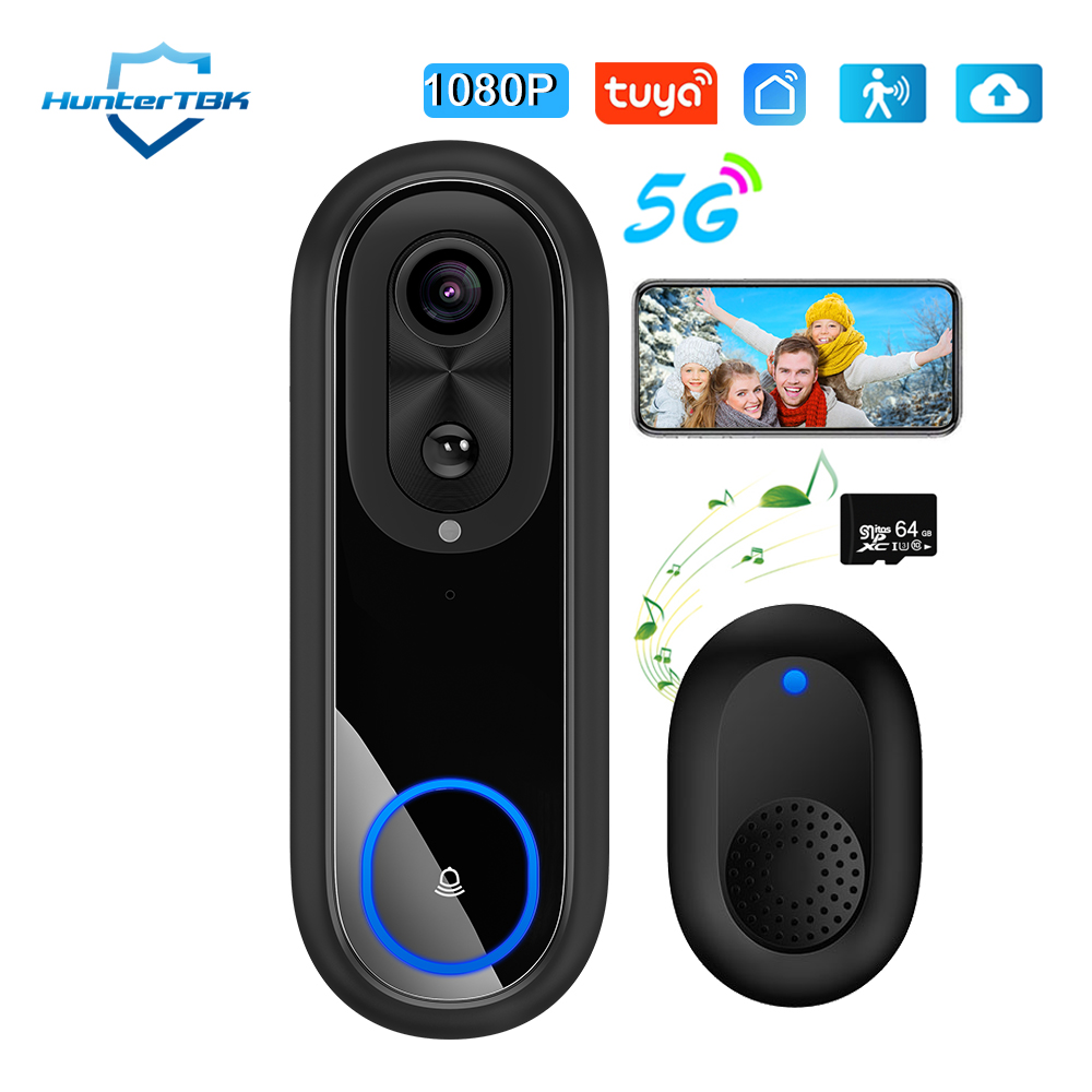 5G 2.4G WiFi 비디오 초인종 1080P 무선  - Smart Doorbell Wired 리뷰 및 가격