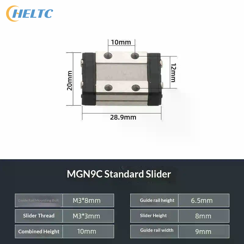 9mm 폭의 미니어처 선형 레일 슬라이드 블록 DIY  - Diy Automation Projects 리뷰 및 가격