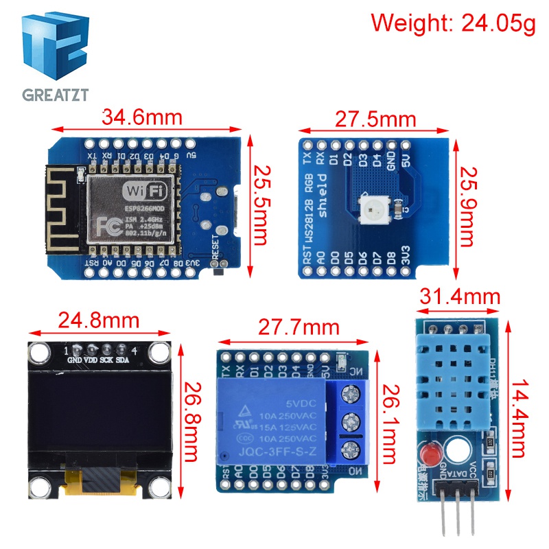 WeMos D1 Mini ESP8266 ESP-12F  - Esp8266 Nodemcu Board 리뷰 및 가격