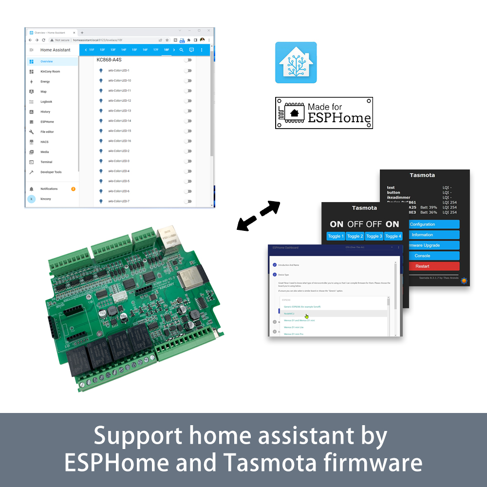 KC868-A4S ESP32 ESPhome Tasmot - Home Automation With Arduino 리뷰 및 가격