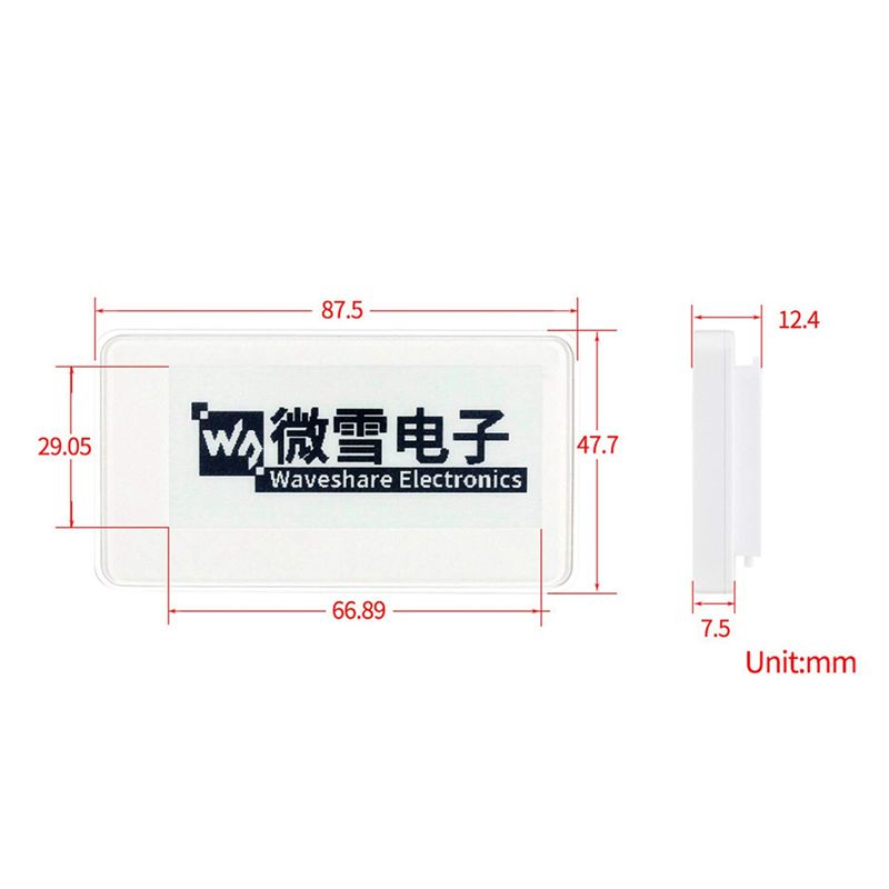 Waveshare 2.9인치 무선 전원 공급식 Epap - Display Epaper 2.9 리뷰 및 가격