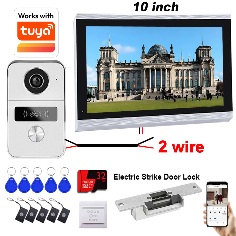 새로운 2선식 투야 와이파이 비디오 인터콤 시스템 HD - Smart Doorbell Wired 리뷰 및 가격