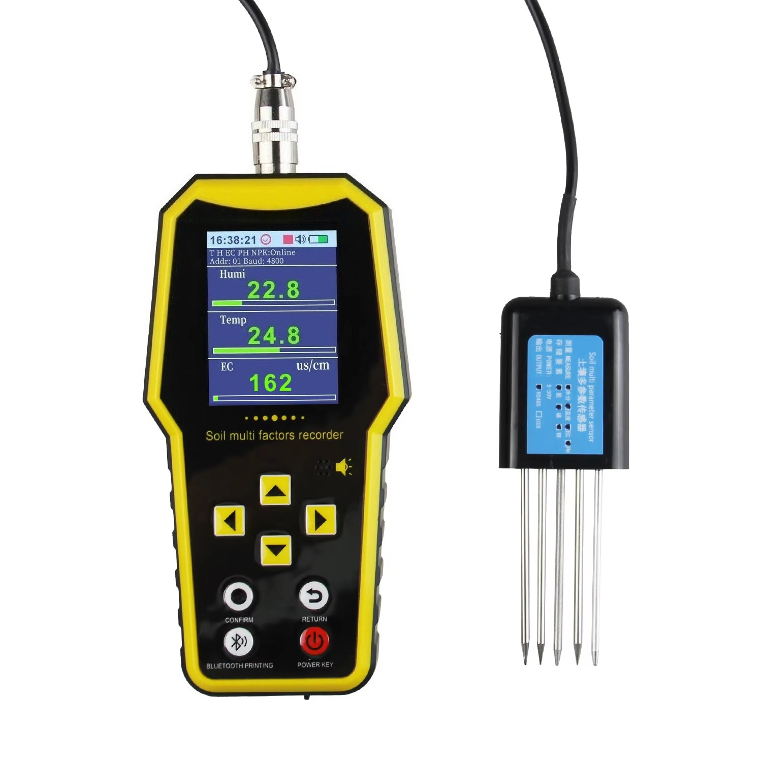 7 in 1 휴대용 토양 수분 센서 감지기 pH 값 측 - Temperature Humidity Sensor 리뷰 및 가격