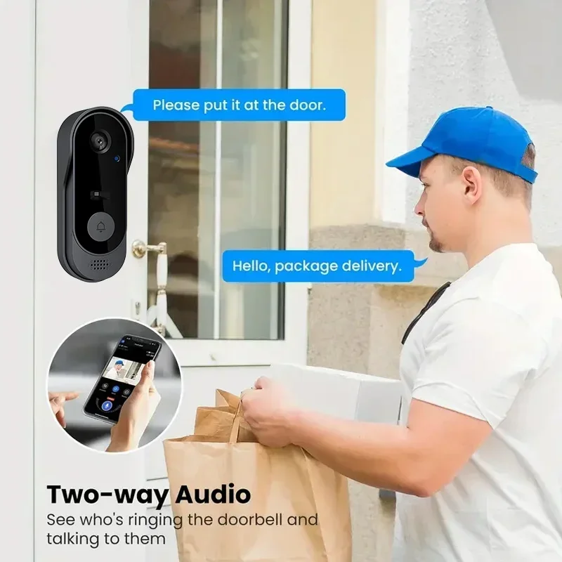 비디오 HD 무선 방수 도어벨 카메라, 야간 투시 및  - Smart Doorbell Wired 리뷰 및 가격