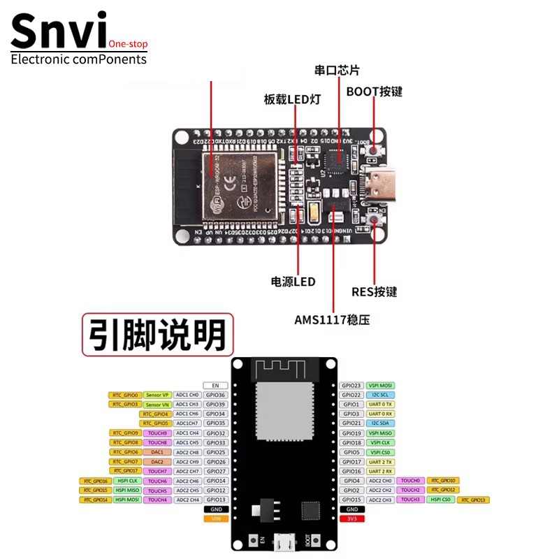 ESP32 개발 보드 WiFi 블루투스 모듈 Type- - Esp8266 Nodemcu Board 리뷰 및 가격