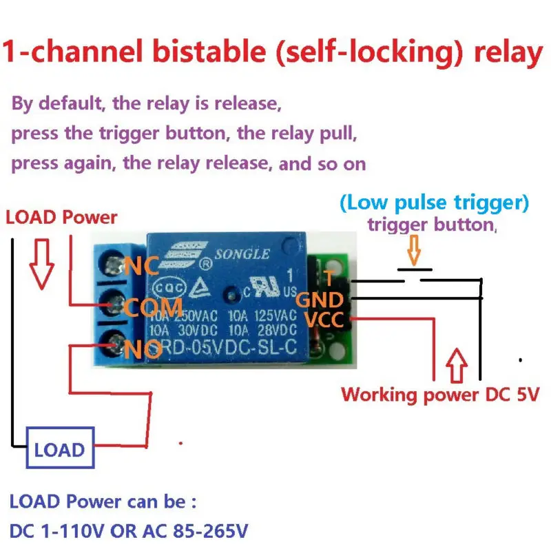 플립플롭 래치 릴레이 모듈 바이스테이블 자동 잠금 스위 - Home Automation With Arduino 리뷰 및 가격