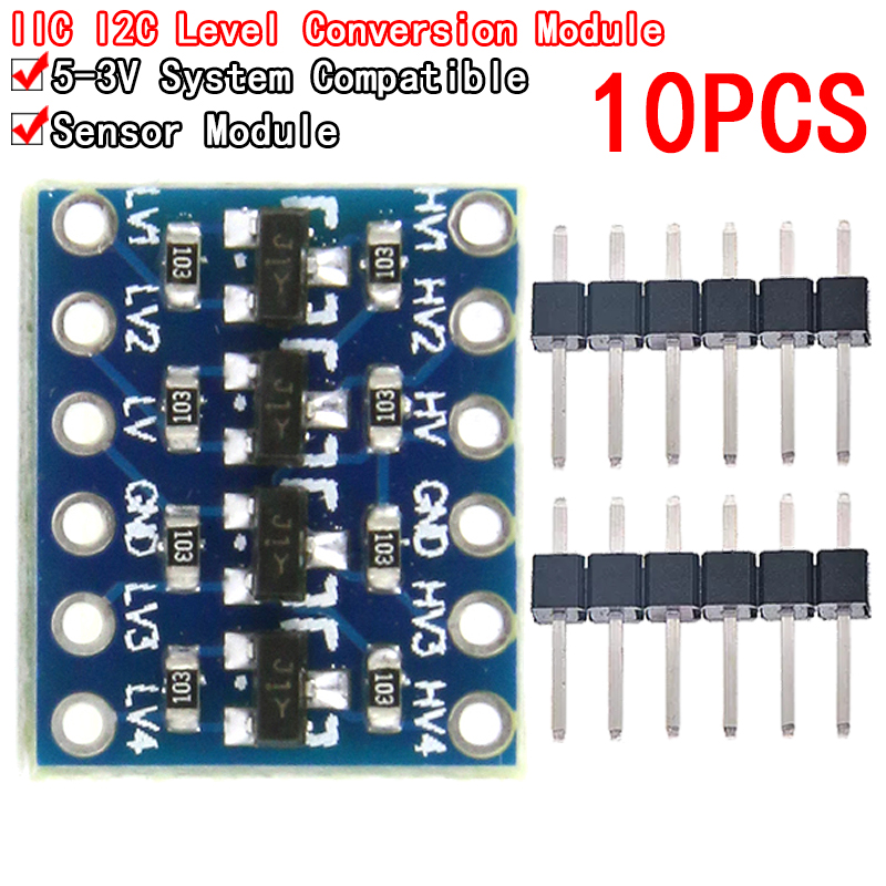 10개 4 채널 IIC I2C 로직 레벨 컨버터 양방향 - Level Shifter 3.3V 리뷰 및 가격