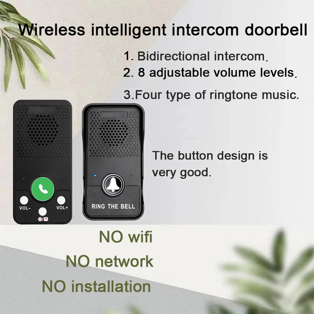 무선 초인종 충전식 배터리 핸즈프리 전이중 인터콤 도어 - Smart Doorbell Wired 리뷰 및 가격