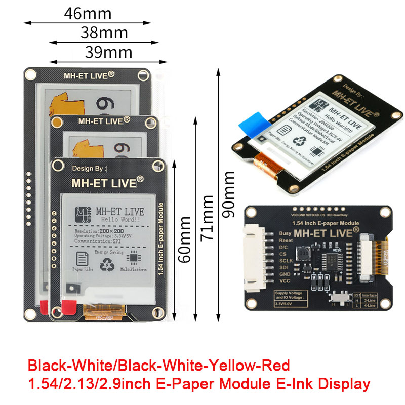 1.54인치 2.9인치 2.13인치 2.9 2.13 1 - Display Epaper 2.9 리뷰 및 가격
